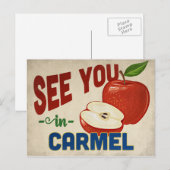 Carmel Indiana Apple - Vintage Travel Briefkaart (Voorkant / Achterkant)