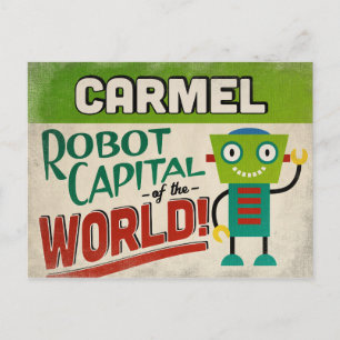 Carmel Indiana Robot - Funny  Briefkaart