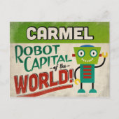 Carmel Indiana Robot - Funny  Briefkaart (Voorkant)