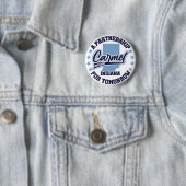 Carmel, Indiana Ronde Button 5,7 Cm (In situ)