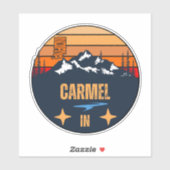 Carmel, Indiana Sticker (Vel)