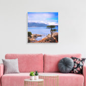Carmel Lone Tree Streted Canvas afdrukken (Insitu (Woonkamer))