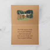 Carmel longhorn-past om het even welke gelegenheid kaart (Binnen)