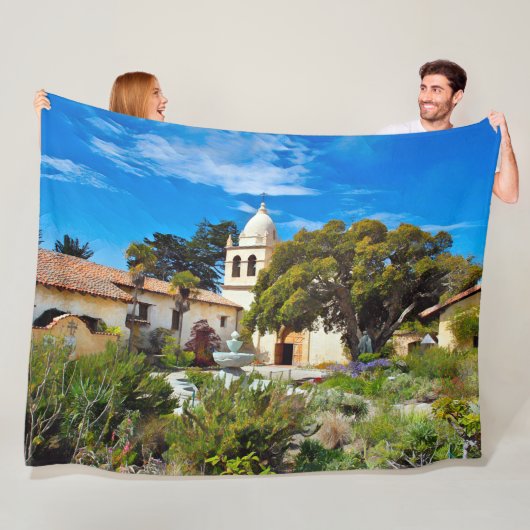 CARMEL MISSION BASILICA Fleece Deken (In situ)