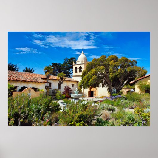 CARMEL MISSION BASILICA POSTER (Voorkant)