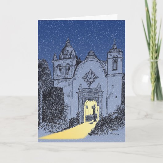Carmel Mission Card Feestdagen Kaart (Voorkant)