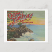 Carmel, Monterey en Pacific Grove, CA - verwelkomt Briefkaart (Voorkant)
