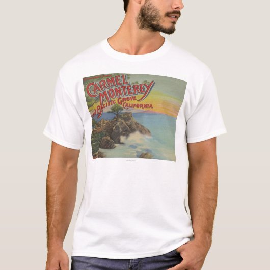 Carmel, Monterey en Pacific Grove, CA - verwelkomt T-shirt (Voorkant)