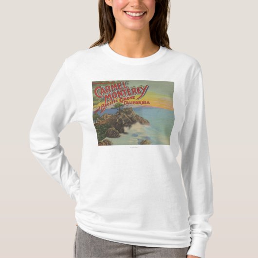 Carmel, Monterey en Pacific Grove, CA - verwelkomt T-shirt (Voorkant)