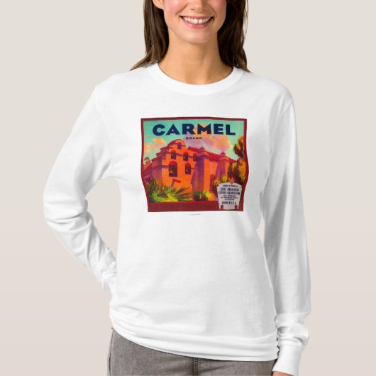 Carmel Oranje LabelEast Highlands, CA T-shirt (Voorkant)
