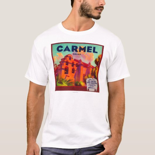 Carmel Oranje LabelEast Highlands, CA T-shirt (Voorkant)
