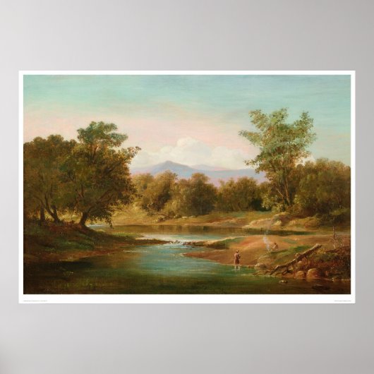 Carmel River Scene (0236A) Poster (Voorkant)