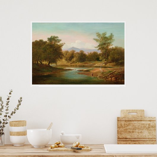 Carmel River Scene (0236A) Poster (Keuken)