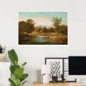 Carmel River Scene (0236A) Poster (Thuiskantoor)