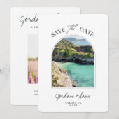 Carmel Save the Date Carmel California Wedding Kaart (Voorkant / Achterkant)