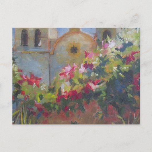 Carmel Spain Mission California Garden Briefkaart (Voorkant)