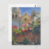 Carmel Spain Mission California Garden Briefkaart (Voorkant / Achterkant)