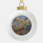 Carmel Spain Mission California Garden Keramische Bal Ornament (Voorkant)