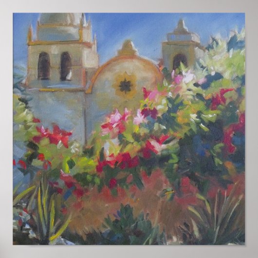 Carmel Spain Mission California Garden Poster (Voorkant)