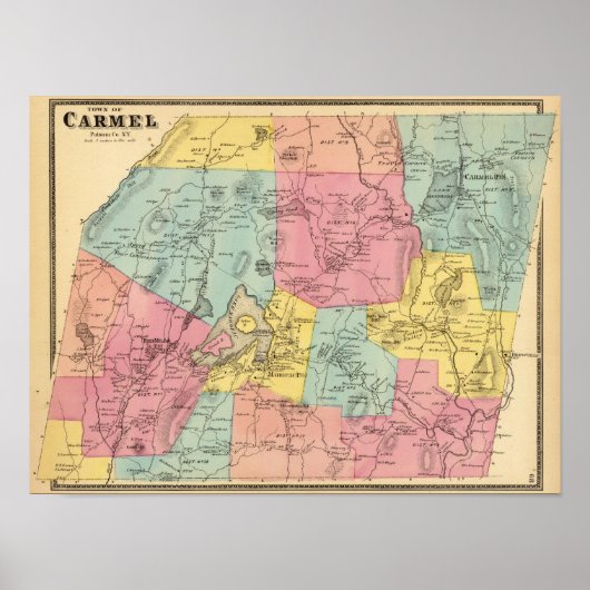 Carmel, stad poster (Voorkant)