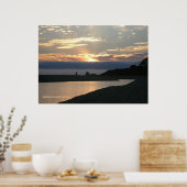Carmel Sunset Couple Poster (Keuken)
