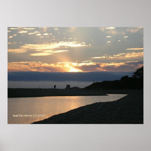Carmel Sunset Couple Poster (Voorkant)