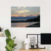 Carmel Sunset en Marine Layer Poster (Thuiskantoor)