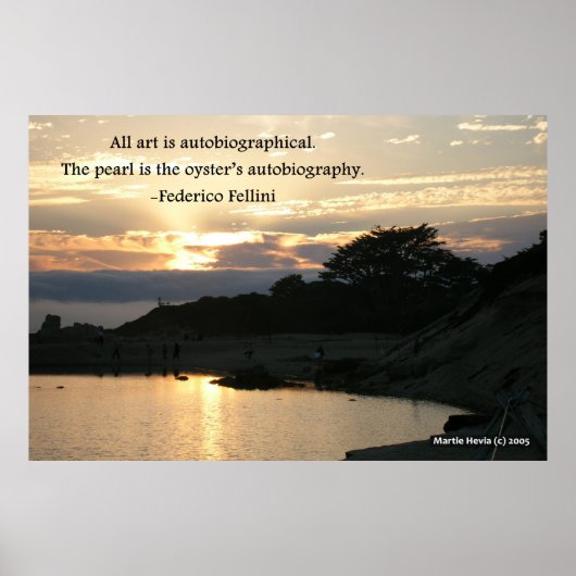 Carmel Sunset Pine - Federico Fellini Poster (Voorkant)