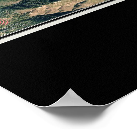 Carmel Valley California van Space Satellite Map Poster (Hoek)