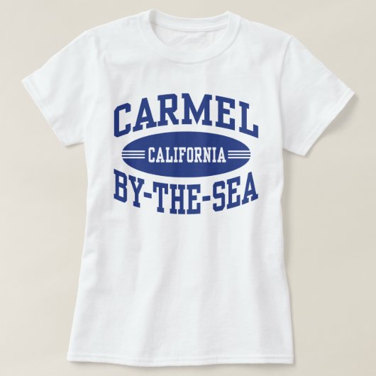 Carmel van het Zee Californië T-shirt (Design voorkant)