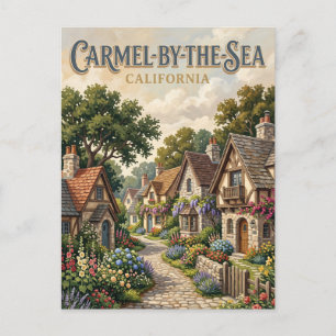 Carmel Village Cottages Californië Briefkaart