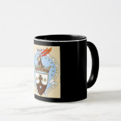 CarmelietMok met zwarte achtergrond Mok (Voorkant rechts)