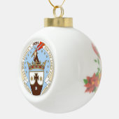 Carmelite kerstversiering keramische bal ornament (Rechts)