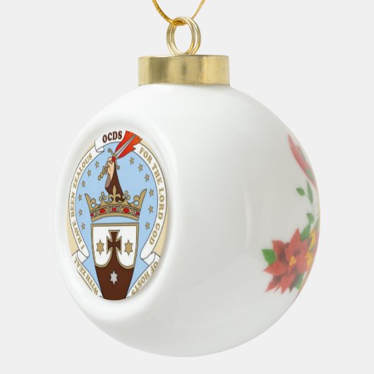 Carmelite kerstversiering keramische bal ornament (Rechts)