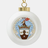 Carmelite kerstversiering keramische bal ornament (Voorkant)