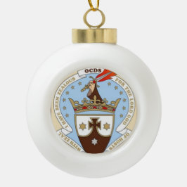Carmelite kerstversiering keramische bal ornament