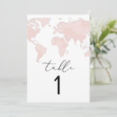 CARMEN Adventure Travel Roze Kaart Tafelnummer Kaa (Staand voorkant)