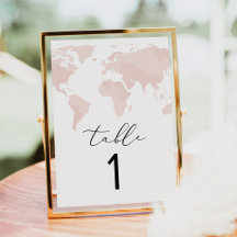 CARMEN Adventure Travel Roze Kaart Tafelnummer Kaa