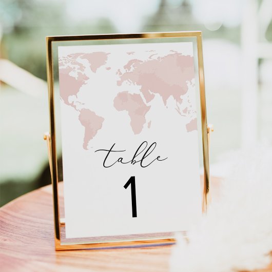 CARMEN Adventure Travel Roze Kaart Tafelnummer Kaa