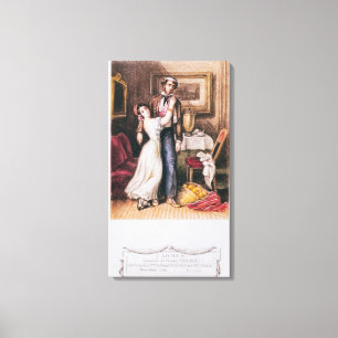 Carmen and Don Jose, 1846 Canvas Afdruk