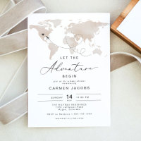 CARMEN Beige Kaart Avontuur Baby shower