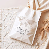 CARMEN Beige Kaart Avontuur Baby shower Bedankzakje