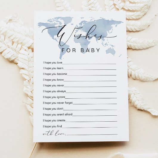 CARMEN Blue Adventure Wishes voor Baby Game Kaart