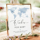 CARMEN Blue Kaart Adventure Baby Wensen voor Baby Poster