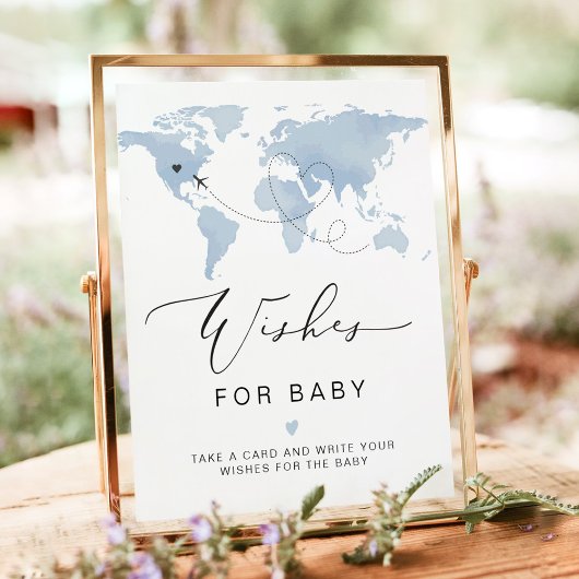 CARMEN Blue Kaart Adventure Baby Wensen voor Baby Poster