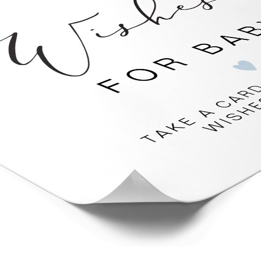 CARMEN Blue Kaart Adventure Baby Wensen voor Baby Poster (Hoek)