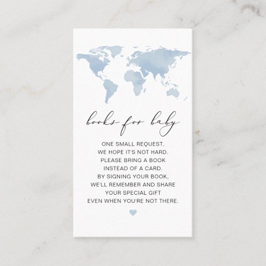 CARMEN Blue Kaart Avontuurlijke boeken voor Baby K Plaatskaartje (Voorkant)