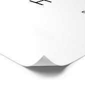 CARMEN Blue Kaart Bestemming Bruiloft Welkom Poster (Hoek)