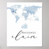 CARMEN Blue Reizen Thema Bagage Claim Poster (Voorkant)