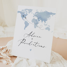 CARMEN Blue Travel Thema Gast Inchecken Reclamebord Met Voetstuk